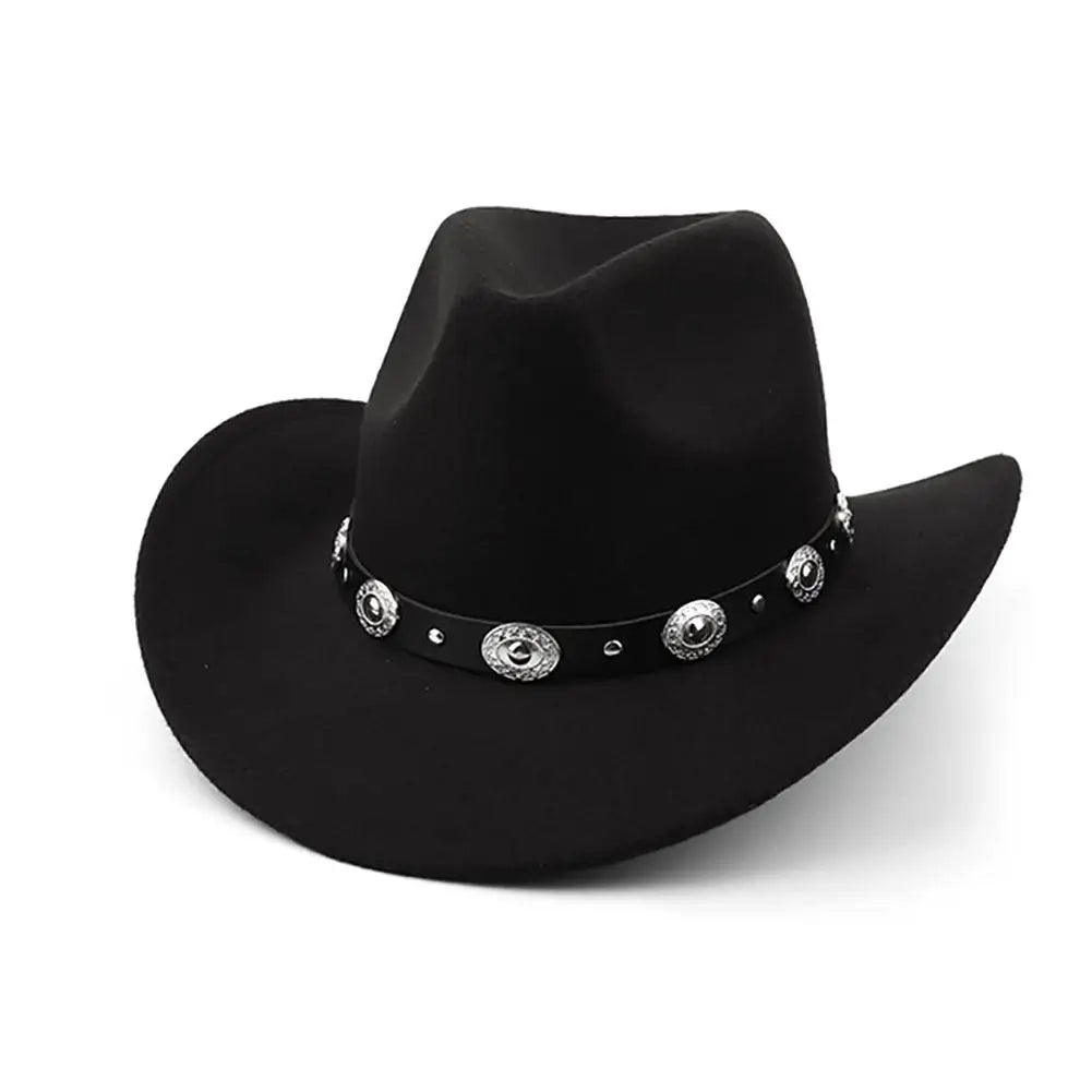 Chapeau cowboy femme - bord roulé et boucle western - vue 7