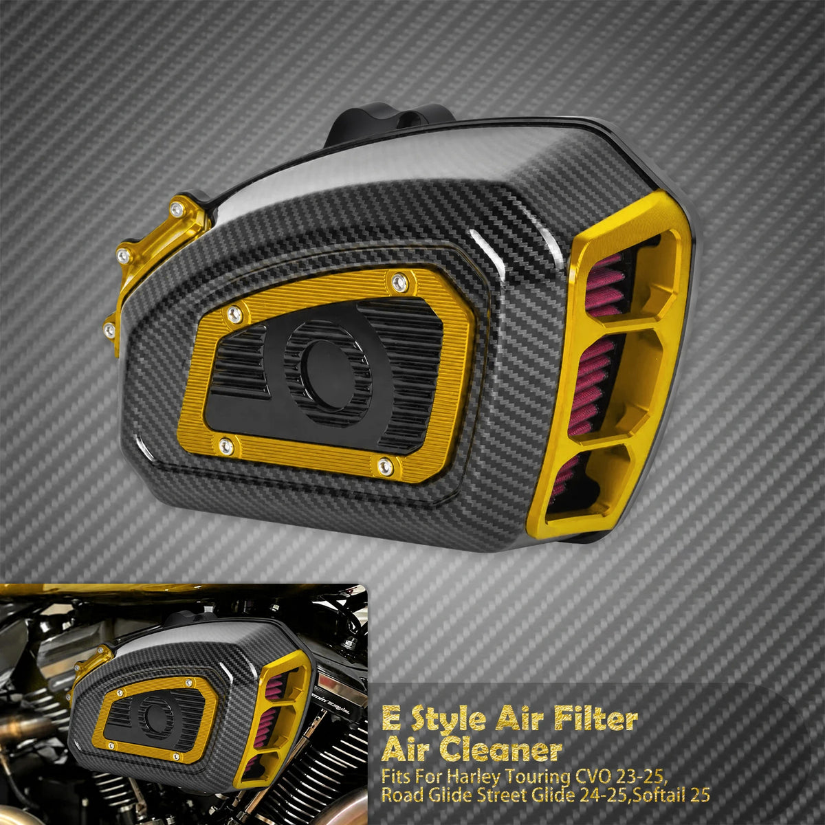 Filtre à Air Haute Performance - Harley-Davidson Touring, Softail, Dyna, Sportster XL, Road Glide, Fat Boy, Breakout, CVO – photo 28/31