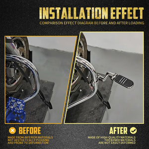 Repose-pieds passager réglables à 360° pour barre de protection - Harley Sportster, Touring, Softail, Dyna et autres marques – photo 3/8