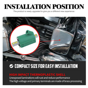 Bobine d'Allumage Simple Sortie 3 Ohms (12V) - Harley-Davidson Sportster, Dyna, Softail et Touring 1983-1998 – photo 4/6