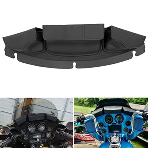 Sacoche de Pare-Brise 3 Poches pour Carénage Batwing Harley Touring Street Glide Electra Glide FLHX 2014-2023 - vue 1