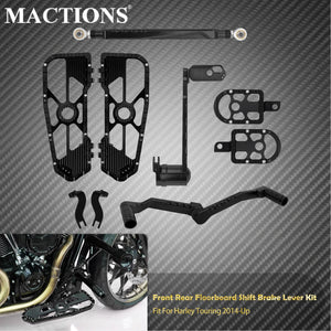Kit planchers conducteur, repose-pieds passager et levier de frein/sélecteur pour Harley-Davidson Touring 2008-2025 – photo 14/14