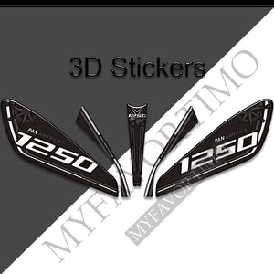 Protection de réservoir 3D noire sur Harley Pan America - vue 5