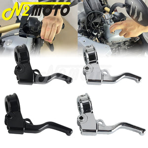 Levier d'embrayage stunt noir pour guidon de Harley - vue 1