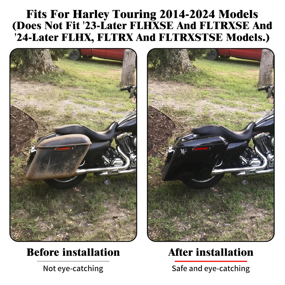 Sacoches Rigides Étirées 5 pouces - Harley-Davidson Touring 2014-2024 – photo 2/8