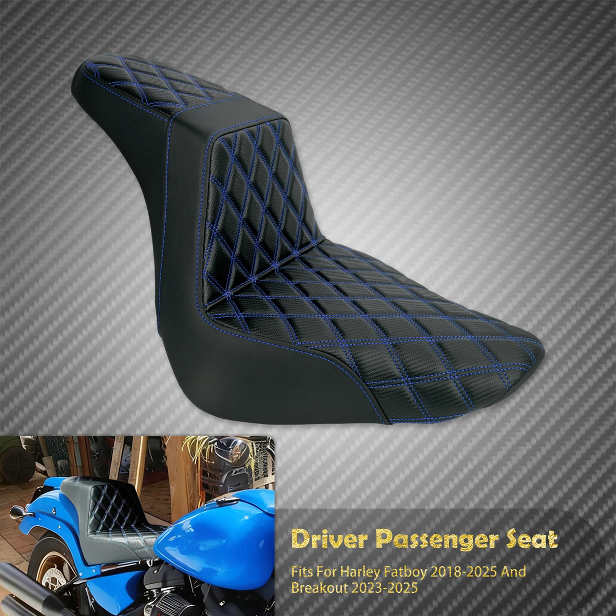 Selle Deux-Places Conducteur/Passager - Harley-Davidson Softail Breakout & Fat Boy 2018-2025 – photo 7/11