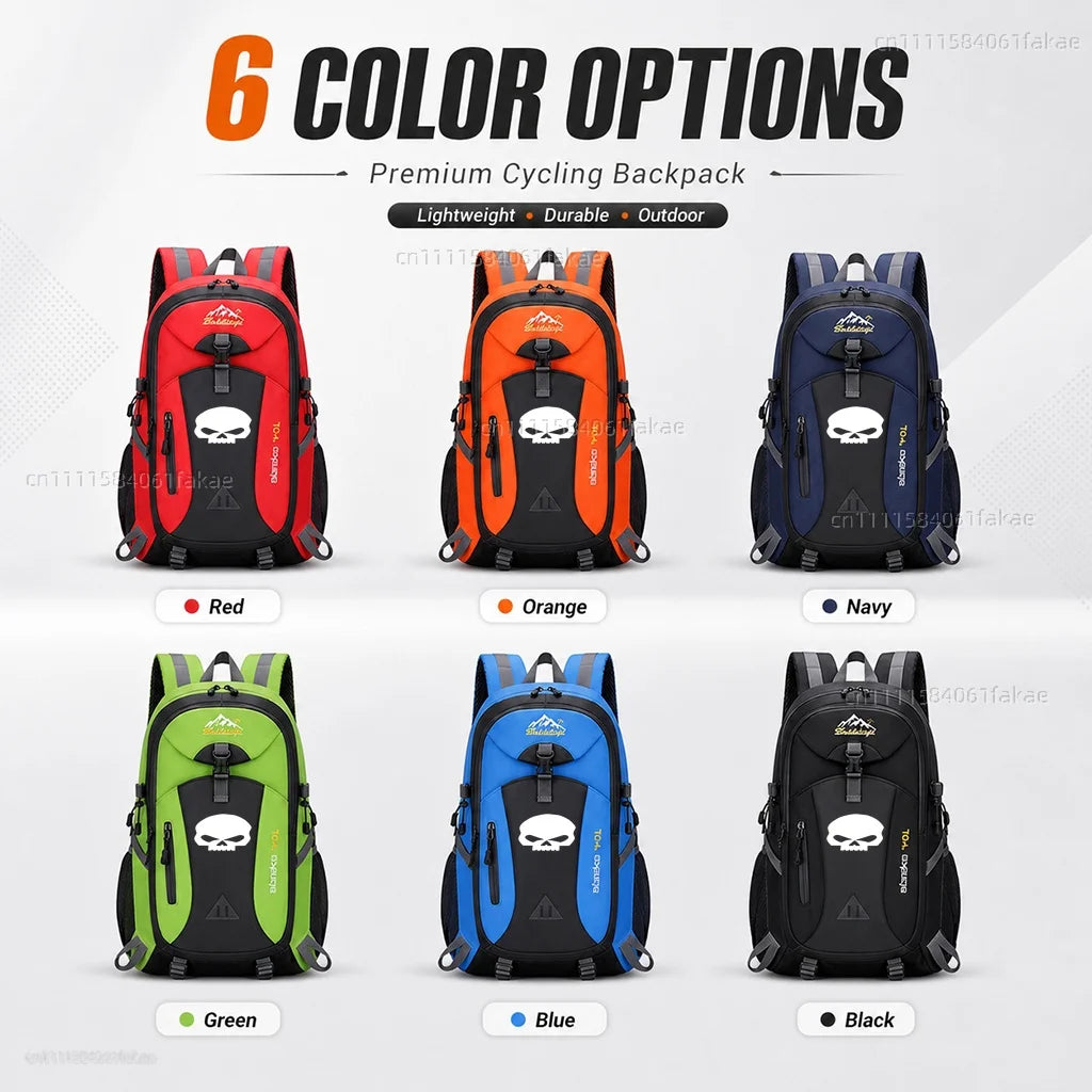 Sac à dos moto noir 40L style Harley-Davidson - vue 6