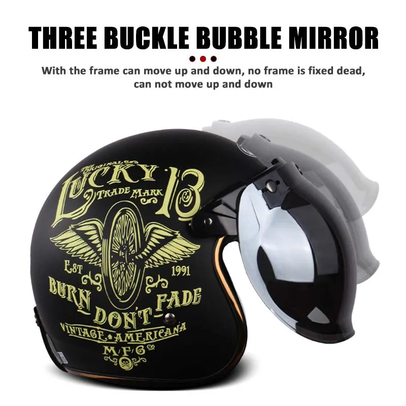 Visière bulle fumée relevable pour casque de moto - vue 4