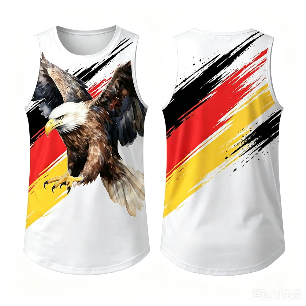 Débardeur imprimé aigle 3D - vue 4