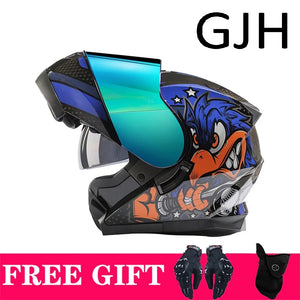 Casque moto modulable style adventure noir - vue 13