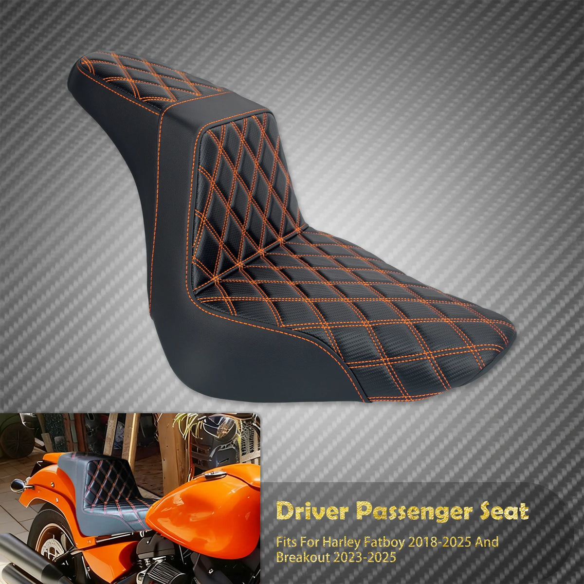 Selle Deux-Places Conducteur/Passager - Harley-Davidson Softail Breakout & Fat Boy 2018-2025 – photo 9/11