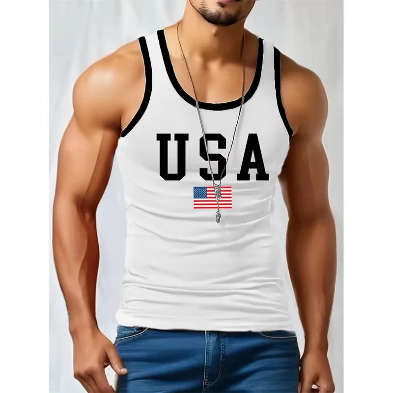 Débardeur homme aigle USA 250 ans - vue 7