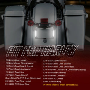 Cadre de plaque d'immatriculation avec éclairage LED pour Harley-Davidson Street Glide, Road Glide, Road King, Ultra Limited – photo 2/6