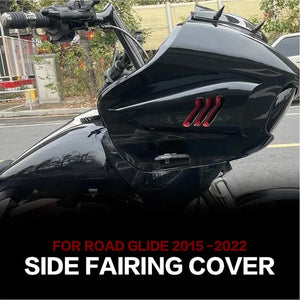 Déflecteur d'air latéral noir pour Harley Road Glide - vue 2