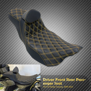 Selle Biplace avec Dossier Pilote Intégré - Harley-Davidson Touring Road King, Street Glide, Electra Glide 2009 et plus – photo 7/13