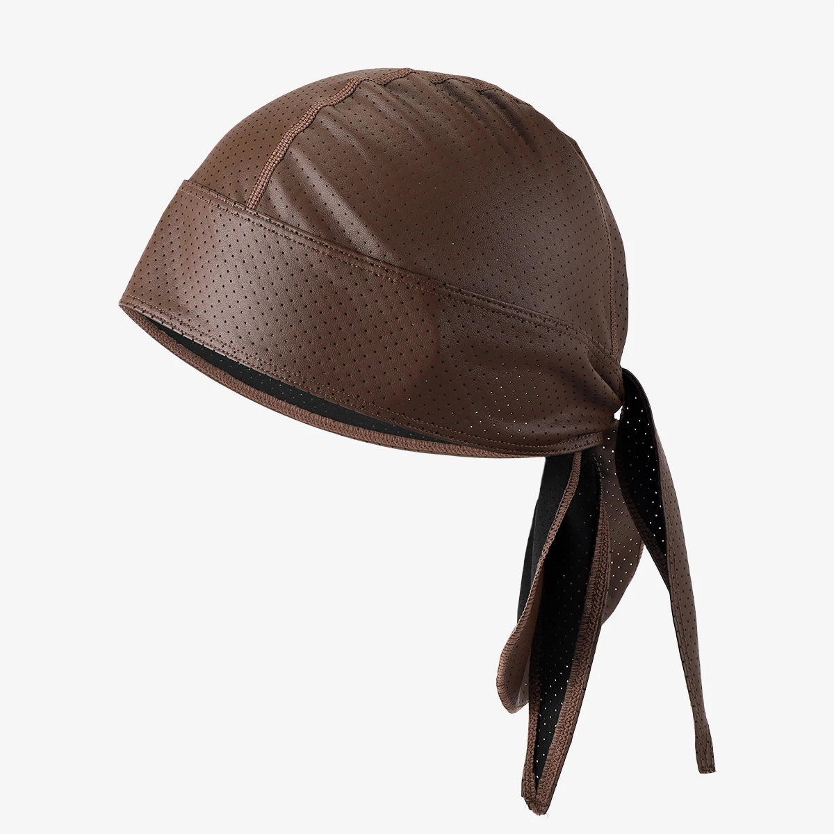 Durag headwrap noir perforé pour homme - vue 8