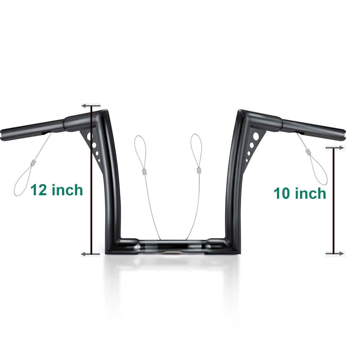 Guidon Ape Hanger 1,25 pouce (10/12/14 pouces de hauteur) - Harley-Davidson Sportster, Softail, Dyna, Road King et Road Glide – photo 8/12