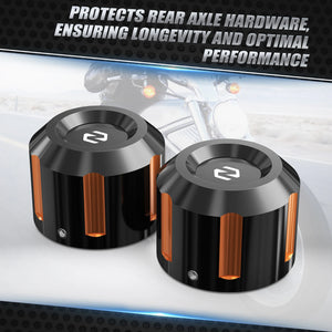 Caches d'écrou d'axe pour Harley Touring - vue 4