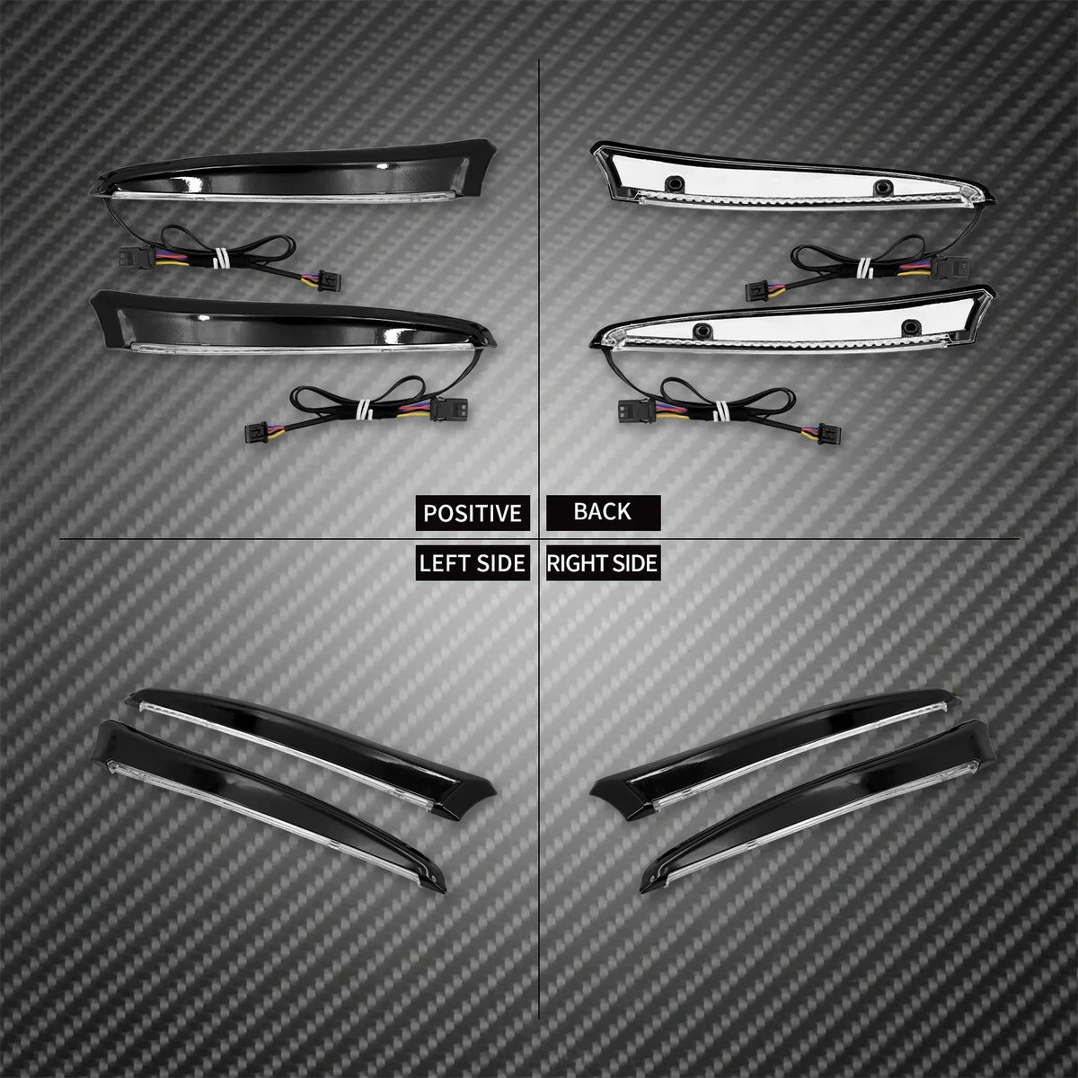 Feux LED de garniture de pare-brise - Harley Touring Road Glide Limited FLTRX, Special FLTRXS, CVO 2015-2023 – photo 2/8