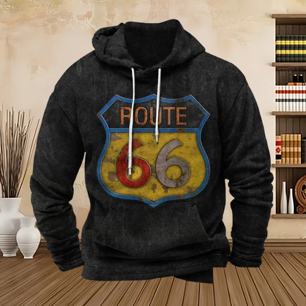 Sweat à capuche homme Route 66 - vue 9