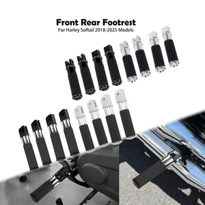 Repose-pied en aluminium pour Harley-Davidson Softail - vue 1