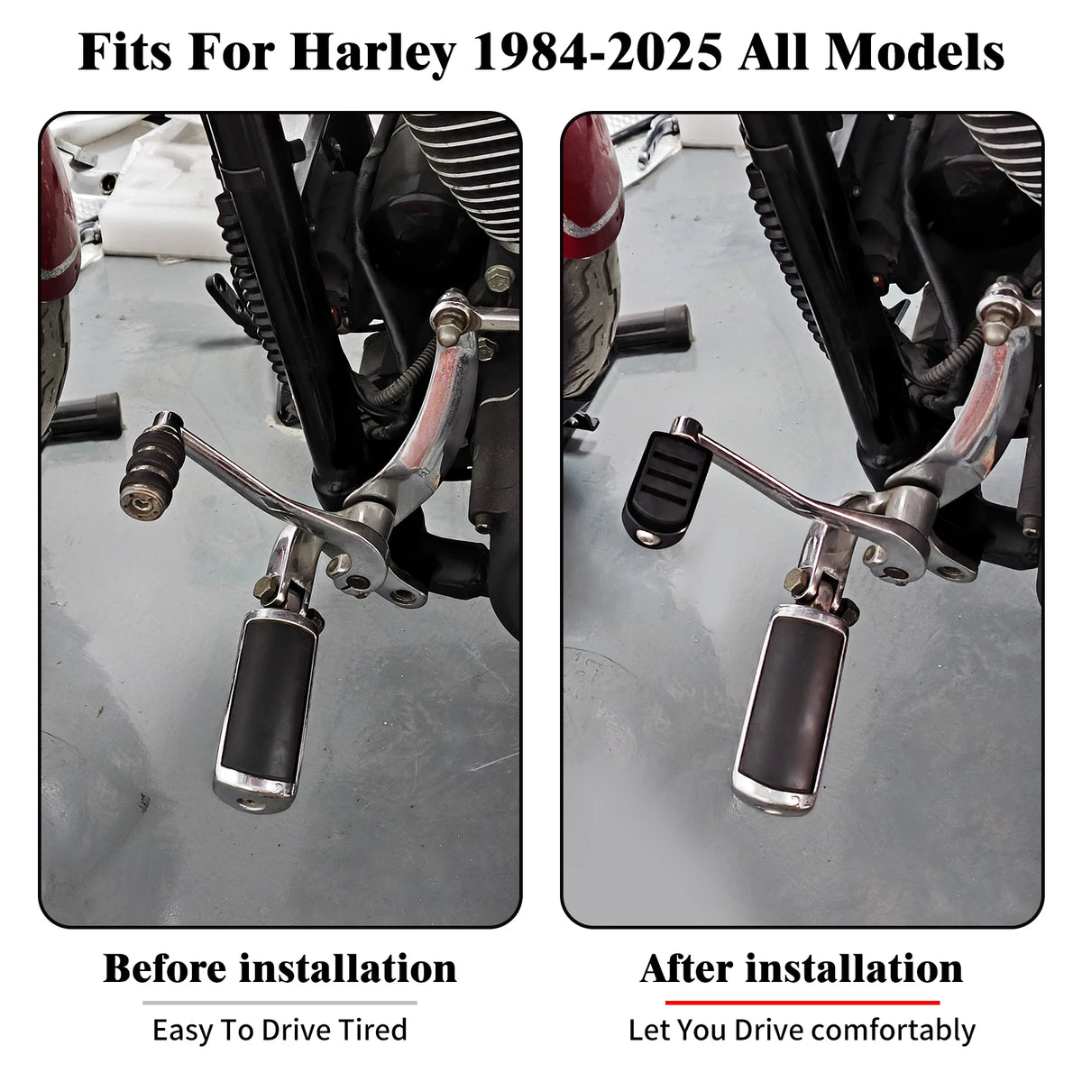 Pédale de sélecteur de vitesse chromée pour Harley-Davidson Touring - vue 2