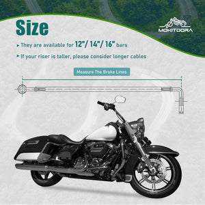 Kit Câble d'Embrayage et Durites de Frein Hydrauliques - Harley-Davidson Touring ABS 2021-2023 – photo 3/12