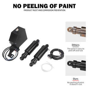 Kit Suspension Pneumatique Arrière Réglable Noir - Harley-Davidson Touring 1994-2022 – photo 3/6