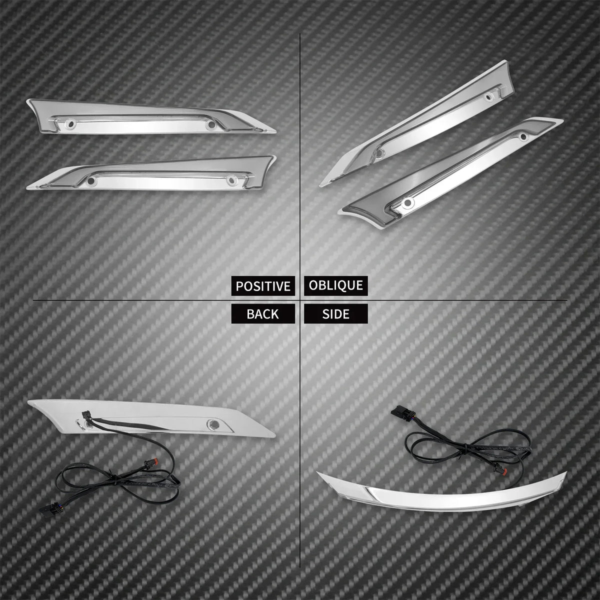 Feux LED Décoratifs de Pare-Brise avec Clignotant - Harley-Davidson Road Glide 2015-2023 – photo 2/8