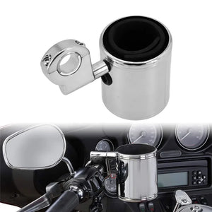 Porte-gobelet chromé réglable pour moto Harley - vue 7