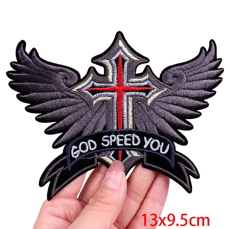 Écusson brodé biker thermocollant - vue 27