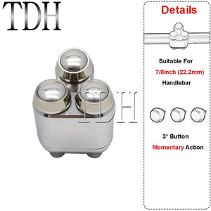 Commodo 2 ou 3 boutons pour Harley guidon 22/25 mm - vue 27