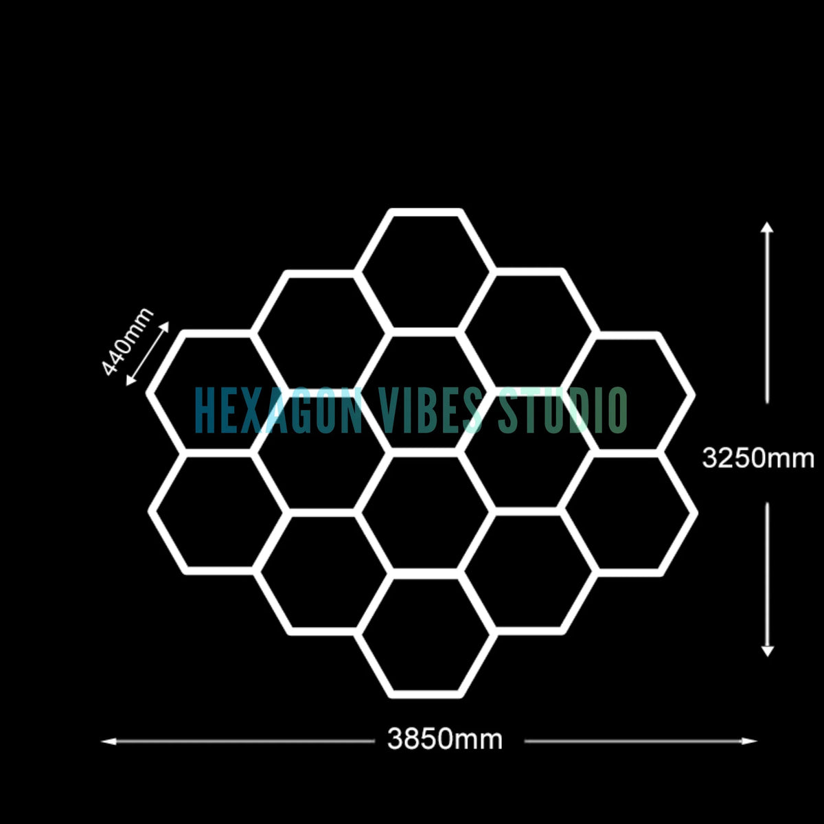 Panneau LED hexagonal nid d'abeille 6500K pour garage, salon de coiffure et atelier – photo 28/36