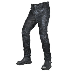 Jean moto été camouflage bleu, mesh respirant anti-chute - vue 7