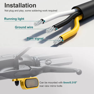 Clignotants avant LED mini format pour Harley-Davidson Sportster XL 883 et 1200, 2004 et plus – photo 4/11