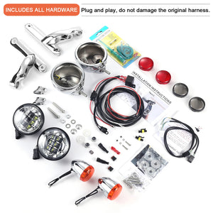 Kit phares additionnels LED pour Harley Touring - vue 6