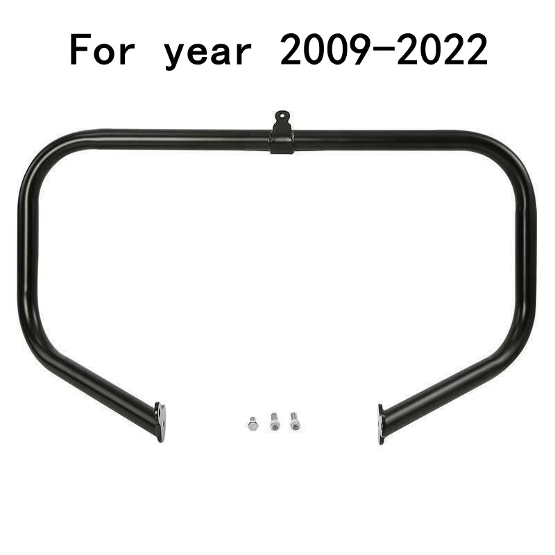 Barre de protection moteur chromée sur Harley Touring - vue 5