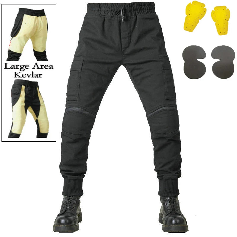 Jean moto homme avec doublure Kevlar amovible - vue 7