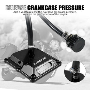 Kit reniflard et couvercle de boîte pour Harley Touring et Softail M8 - vue 4