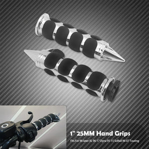 Poignées de guidon 25mm (1 pouce) en aluminium pour Harley-Davidson Touring, Softail, Sportster, Dyna – photo 9/18