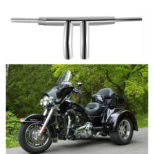 Guidon T-bar 2 pouces chromé pour Harley Softail, Dyna, Touring et Sportster - vue 3