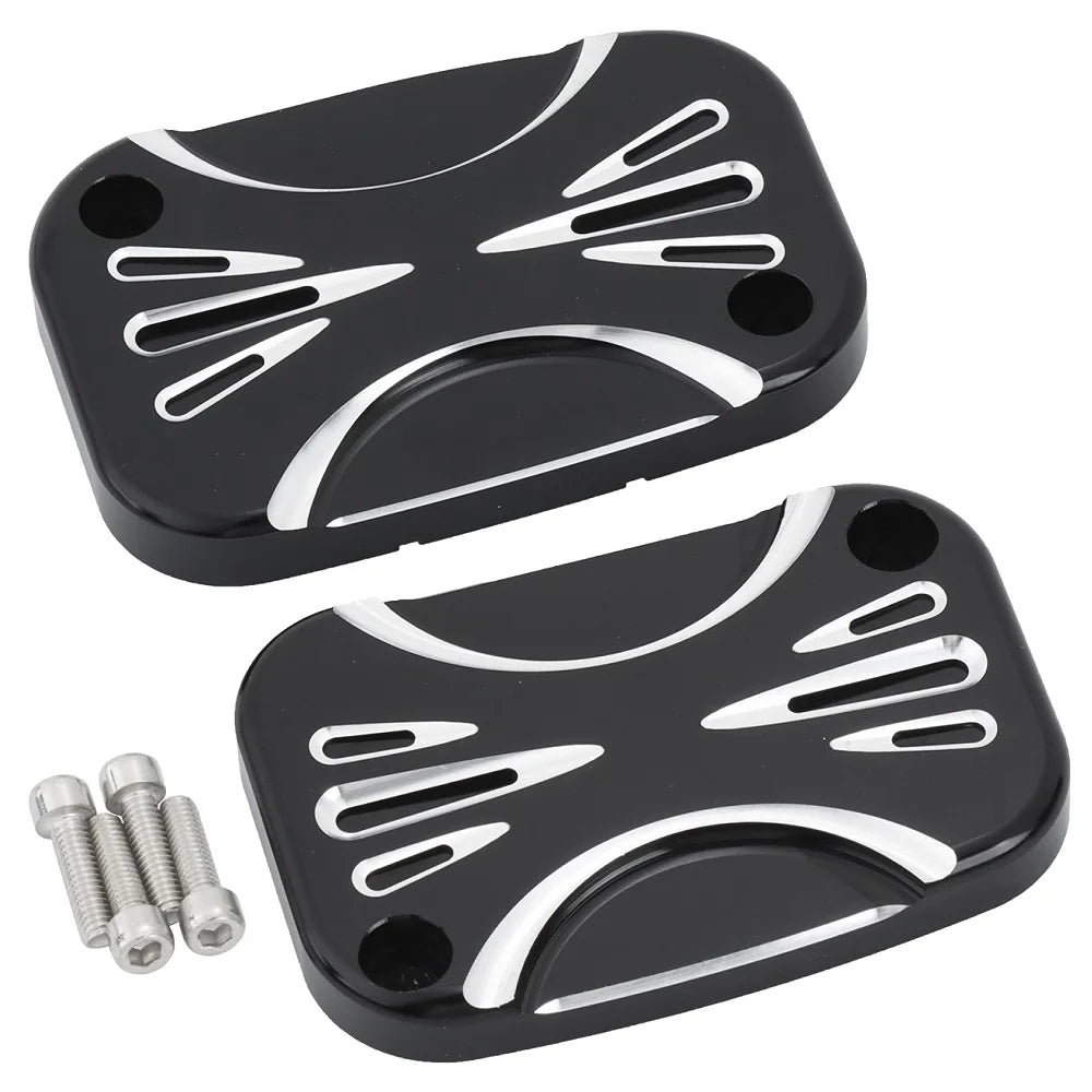 Cache de maître-cylindre aluminium pour Harley Touring - vue 5