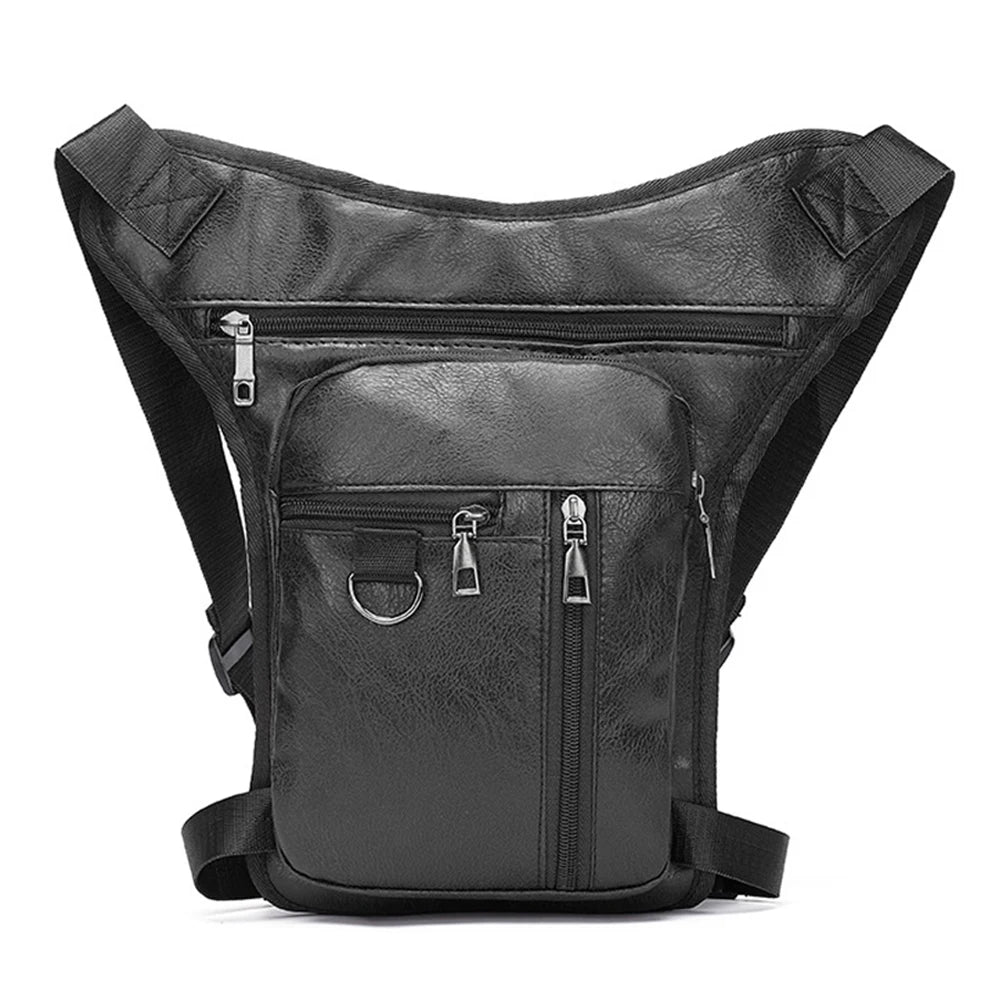 Sacoche de cuisse noire pour motard - vue 1