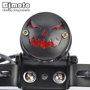 Support de plaque avec feu arrière et clignotants pour Harley bobber custom - vue 2