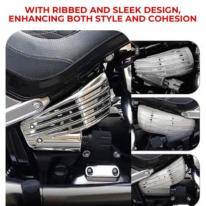 Caches latéraux de batterie chromés pour moto Harley-Davidson - vue 5
