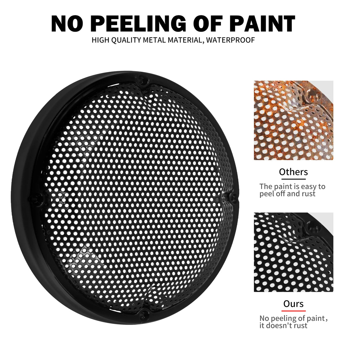 Grille chromée de protection haut-parleur pour carénage de Harley-Davidson Touring - vue 4
