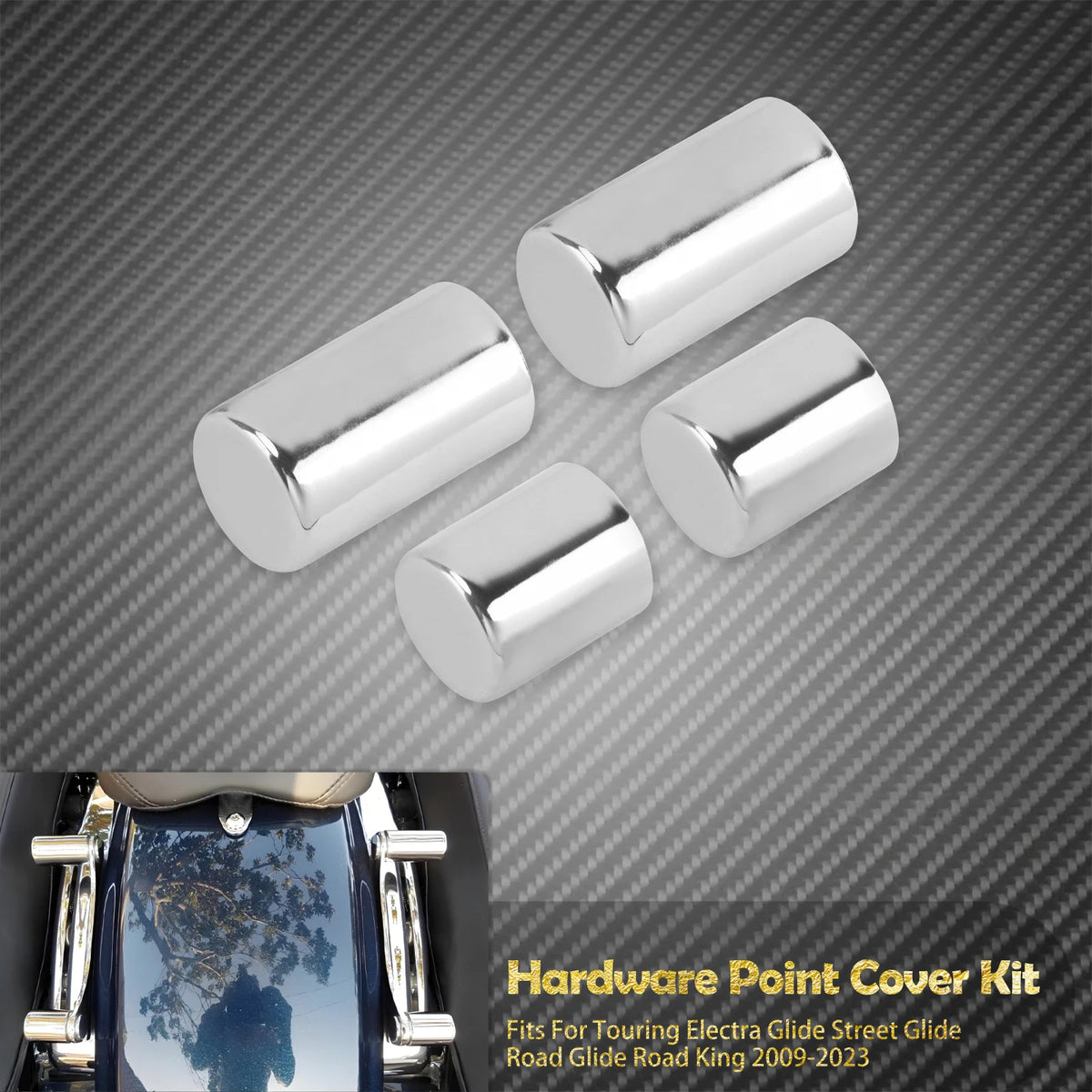 Caches de Points d'Ancrage (Docking Hardware) x4 - Harley-Davidson Touring 2009-2023 – photo 7/8