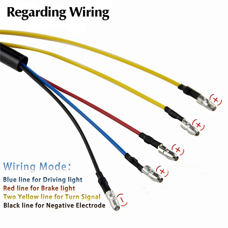 Feu arrière LED avec clignotants pour Harley custom - vue 5