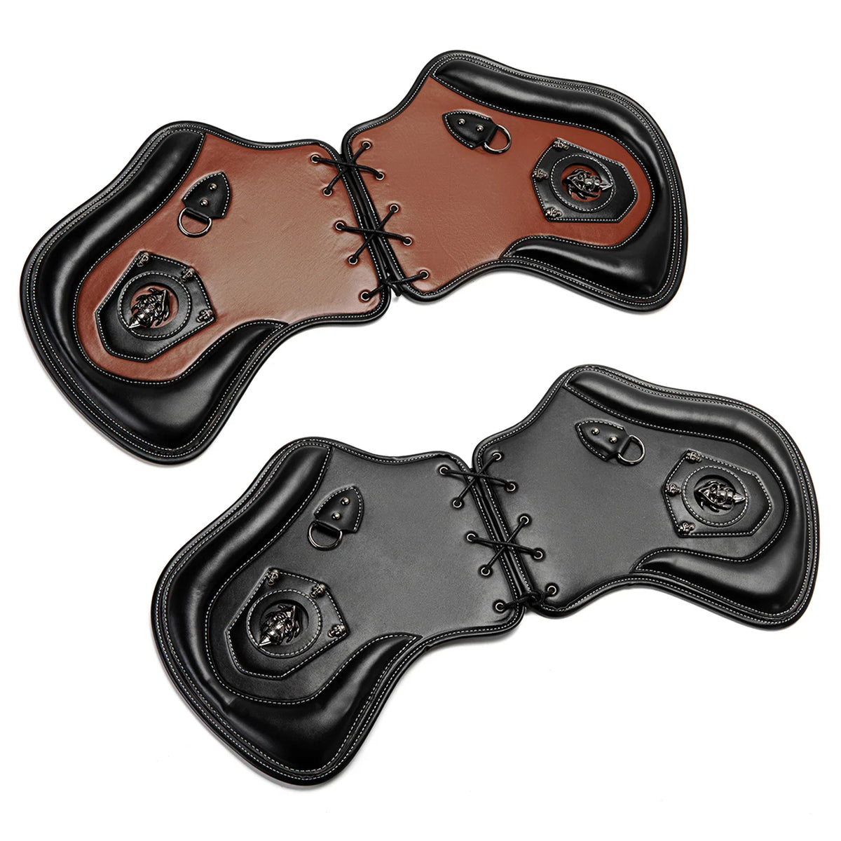 Protège-jambe cuir universel anti-brûlure pour échappement - Harley-Davidson Sportster et autres – photo 2/9