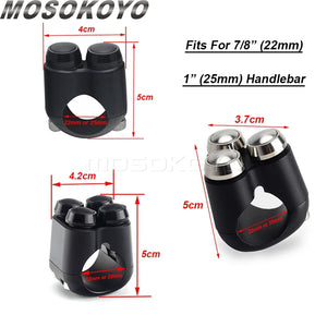 Commodo additionnel à boutons pour Harley chopper - vue 3